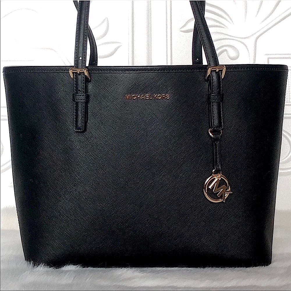 Michael Kors Black Leather Tote